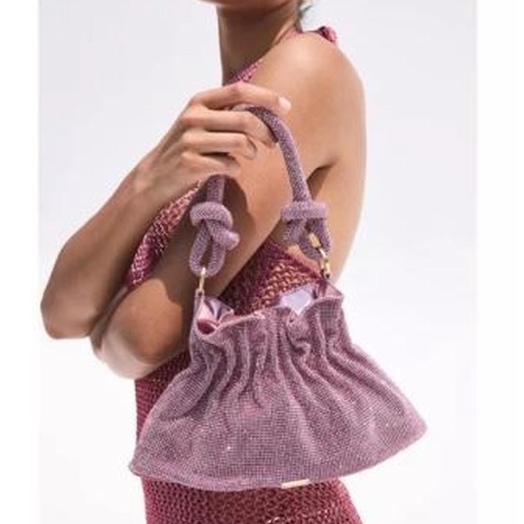 cult gaia Handbags - Cult Gaia Lilac Beaded Mini Bag